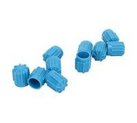 Yosoo Health Gear 50PCS Air Conditioning Valve Caps, ABS Plastic, Durable Sealing Valve Caps, M8X1, Suitable for Cars and Trucks (Blue)