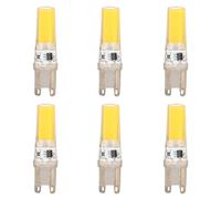 Yosoo Health Gear 6PCS G9 LED Bulbs, COB LED Bulbs Dimmable LED Lamp 220V 9W 500LM Energy Saving Bulb Replacement for Wall Lamps Table Lamps (Warm Light)
