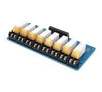 Yosoo Health Gear 8 Channel Relay Module Solid State Relay Module PCB Type 3 to 5VDC Input 5 to 220VDC 5A Load Photoelectric Isolation for Distribution Control Equipment and Automation Users