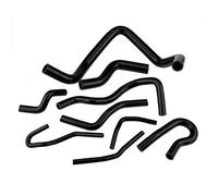 Yosoo Health Gear 9pcs Silicone Radiator Hose Kit Replacement Coolant Hoses for D15 D16 SOHC EG/EK 1992-2000 (Black)