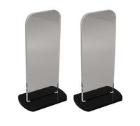 Yosoo Health Gear Acrylic Boxing Glove Holder, 2PCS Vertical Boxing Glove Display Stand Baseball Glove Holder (Black)