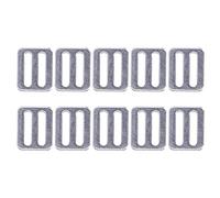 Yosoo Health Gear Adjustable Buckle Fasteners Stainless Steel 316 Webbing Slider Adjuster Tri Glide Buttons Clasps Strap Tri Glide DIY Accessories for Collars Straps