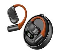Yosoo Health Gear AI Language Translator Earbuds Bluetooth Translator Earbuds with 144 Languages APP Control ENC Dual Mic Charging Case for Travel Business Meetings Students (Black)