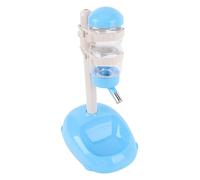 Yosoo Health Gear Automatic Pet Water Feeder Plastic Height Adjustable Standing Water Dispenser 500ml Detachable Bowl for Puppy Small Medium Dogs Indoor Drinking (Blue)
