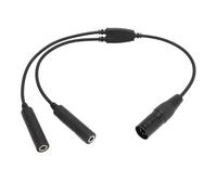 Yosoo Health Gear Aviation Headset Adapter, GA Dual Plug to 5 Pin XLR Converter Cable, Plug and Play, ABS Metal Construction, for General Aviation Pilots