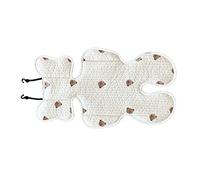 Yosoo Health Gear Baby Stroller Cushion Pure Cotton Baby Stroller Seat Cushion Thin Breathable Sponge Mesh Full Body Head Neck Support for Newborn Infant Car Seat (#1)