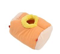 Yosoo Health Gear Bird Bed Flannel Plush Bird Hammock 20.5cm Foldable Hanging with 2 Hooks Warm Hideout Space Saving Rest Spot for Parakeets Canaries Hamsters Hedgehogs Travel Cage Use