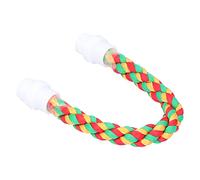 Yosoo Health Gear Bird Hemp Rope Perch Swing, Parrot Perch Stand, Multicolored Flexible Rope Perch Bird Toys Paw Grinding Stand Climbing Perch for Parakeet Budgies Lovebirds Macaw, Parrots Cages Toy