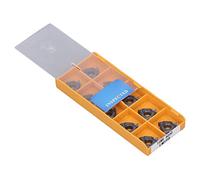 Yosoo Health Gear Carbide Turning Insert Set Cemented Carbide Milling Insert 10Pcs 16NR AG60 EM598 for CNC Lathe Steel Parts Processing High Hardness Stable Cutting for Machinists