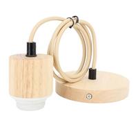 Yosoo Health Gear Ceiling Pendant Light Fitting, E27 Vintage Antique Wooden Pendant Light Fitting Lamp Holder, Ceiling Socket Light Bulb Holder Fitting