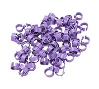 Yosoo Health Gear Chicken Leg Bands, Plastic Poultry Identification Tags for Birds, 100 Count, 16mm Size for Chicks Ducks Geese and Pigeons