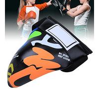 Yosoo Health Gear Children Jockstrap, Soft PU with Nylon Liner, Graffiti Design for Boxing and Taekwondo Training, Perfect for Ages 5 to 9 (Black)