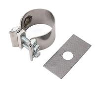 Yosoo Health Gear Clamp On Wideband Sensor Bung Adapter, Adjustable Stainless Steel Oxygen Sensor Bung For Engine Exhaust Pipe 2-1/4 To 2-1/2 Inch