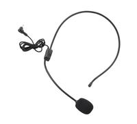 Yosoo Health Gear Condenser Microphone Headwear ABS Wired Headset Microphone 3.5mm Unidirectional 1.05m Cable Clear for Stage Teaching Speaking Show Performance Computer Speaker