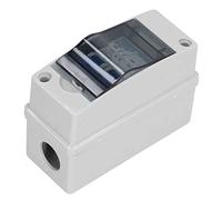 Yosoo Health Gear DC Disconnect Switch, Polycarbonate ABS Miniature Circuit Breaker 16A 1000V IP65 Box, Fast Install, Circuit Status Check, for Solar Panel PV System Home RV