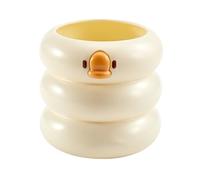 Yosoo Health Gear Desktop Pencil Pen Holder Cute Cartoon Duck Ample Capacity Desk Supplies Makeup Brush Organizer Little Yellow Holder, Multifunctional Phone Stationery Storage Cup