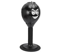 Yosoo Health Gear Desktop Punching Bag, PU Tabletop Boxing Ball with 7.1in Suction Cup Base, Quick Inflate Setup, Stable Rebound, Compact Stress Relief for Home Office Desk Use (Black)
