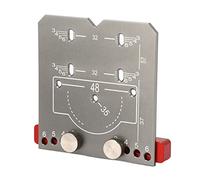 Yosoo Health Gear Door Hinge Jig, Cabinet Door Hinge Template, Aluminum Alloy Hinge Drilling Guide, Cabinet Door Hinge Drill Hole Locator Hinge Mounting Plate Woodworking Hole Drill Locator