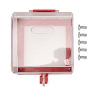 Yosoo Health Gear Emergency Stop Switch Cover, Transparent Push Button Protector with Lockout Function for Industrial Safety and Accident Prevention in Workplaces