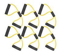 Yosoo Health Gear Figure 8 Resistance Band, 6pcs Latex Resistance Toning Tubes, Resistance Bands for Shaping Legs, Glutes, Resistance Band Exercise Cord for Gym, Yoga, Workout(Yellow)