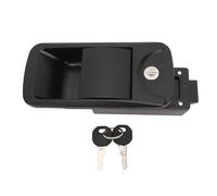 Yosoo Health Gear Flush Mount RV Entrance Door Latch, Caravan Door Locks and Keys Zinc Alloy for Yacht Caravan Black 6.2 X 3in