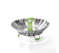 Yosoo Health Gear Foldable Steaming Rack Expandable Stainless Steel Steaming Shelf with Heat Proof Handle Multifunctional Basket for Vegetables Seafood Dumplings Eggs Me (9 Inch)