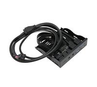 Yosoo Health Gear Front Panel USB 3.2 Hub Iron Shell 3.5in Floppy Drive Adapter 10Gbps with Type C 2 USB .0 MIC SPEAK Plug and Play for PC Desktop Window Users
