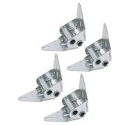 Yosoo Health Gear Garage Door Hinge Size 4, No. 14 Steel Replacement Hinges, Galvanized Finish with 16 Self Drilling Screws, 4 Pack for Residential and Light Commercial Garage Doors