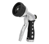 Yosoo Health Gear Garden Hose Spray Gun, 7-Pattern Multi-Function, 3/4 Inlet, Zinc Alloy, TPR Grip, High Pressure, Leak-Free Connection, Adjustable Control, Car & Pet Washing, Sidewalk Cleaning