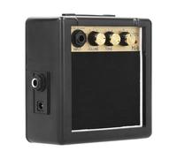 Yosoo Health Gear Guitar Amplifier Portable Mini Practice Amp 3W Metal and Plastic Tone Control Headphone Jack 9V Battery Powered for Electric Guitar Bass Home Practice Beginners