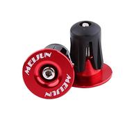 Yosoo Health Gear Handlebar End Caps, Bike Handle Bar Ends, Aluminum Alloy Bicycle Handlebar Grips Bar End Plugs for Road Bike BMX(Red)
