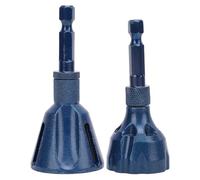 Yosoo Health Gear Hex Shank Chamfer Tools 2PCS, Tungsten Steel Deburring Drill Bits 3-20mm & 5-25mm for Thread Repair, External Chamfer Tool for Pipes, Bolts and Metal Working