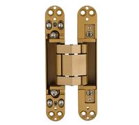 Yosoo Health Gear Hidden Door Hinges, 180 Degree Folding Door Hinge Adjustable Invisible Hinges for Wooden and Folding Doors 40kg (Gold)