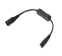 Yosoo Health Gear IEC Extension Cable with Switch, C8 Male to C7 Female Socket Power Adapter Cord, 30cm Length
