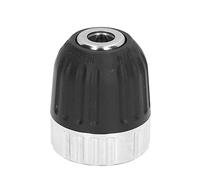 Yosoo Health Gear Impact Drill Chuck, Chrome Vanadium Steel Electric Drill Chuck 0.8 to 10mm 3 By 8 24UNF Tightening Type for Bit Replacement Repair Installation and Workshop Use