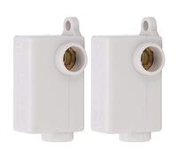 Yosoo Health Gear Inline Junction Connector Box ABS Brass Inline Terminal Block 2 Pack 2.5 to 16mm² 1000V 80A Non Cutting T Branch Wiring for Ceiling Lights Switches and Meters
