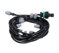 Yosoo Health Gear Irrigation Hose 10m 32.8ft Spray Nozzle Nozzle Atomizing Garden Watering System Irrigation Pipe with 10 Sprayer Nozzles for Gardens Greenhouses Lawns Patio
