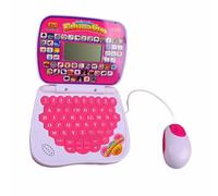 Yosoo Health Gear Kids Bilingual Learning Machine, English Spanish Educational Music Rereading Typing ABS Plastic with Early Educational Reread Machine (Pink)