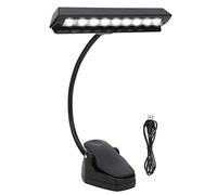 Yosoo Health Gear LED Music Stand Light, Flexible Clip-On Reading Lamp with 360° Rotatable Gooseneck, USB and AAA Battery Powered, Adjustable Brightness for Piano, Orchestra