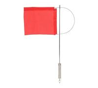 Yosoo Health Gear Marine Wind Indicator Flag, Red Stainless Steel Mast Wind Monotypes Flag for Sailboat, Yacht