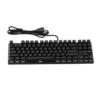 Yosoo Health Gear Mechanical Keyboard 87 Key Compact Green Switch RGB | ABS build, wired USB C, clicky tactile keys, 14 backlight modes, for laptop and PC, ergonomic floating design