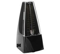 Yosoo Health Gear Mechanical Metronome Tone Metronome Beat Keeper with Nickels Plated Swing Rudder Pyramid Design for Piano Violin Guitar Bass Drum Set 40-208 BPM (Black)