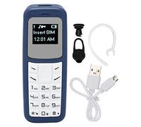 Yosoo Health Gear Mini Mobile Phone Bluetooth Headset with SIM Card Slot, 2G GSM Unlocked Dialer, Tiny Ear Hook Cellphone for Travel Backup (Blue)