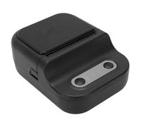 Yosoo Health Gear Mini Portable Thermal Label Printer, Black White Picture Book Printer with APP, Ideal for Students, for Photos, Barcode Labels, Home and Office Use (Black)