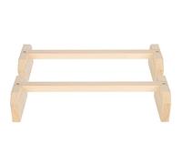 Yosoo Health Gear Natural Wood Chicken Perch Square Pole Bird Stand 15.7x4.7x3.1in with Gnaw Strong Base for Pet Chicken Large Bird Roosting