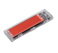 Yosoo Health Gear NVMe M.2 to External Hard Drive Adapter, 10Gbps (Red) | USB 3.1 Gen2 10Gbps Converter, Transparent ABS Aluminum Case, 992MB/s Read Write, UASP+Trim Support, Notebook Desktop PC