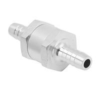 Yosoo Health Gear One Way Check Valve, Aluminum Alloy Non Return Fuel Valve, 0.2 to 6 Bar, Prevents Backflow, Push Lock Installation, for Water Air Lines in Vehicles (8mm)