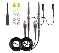 Yosoo Health Gear Oscilloscope Probe, ABS Oscilloscope Probe Kit 100MHz with Clip Probes, 10pF to 35pF Compensation, Detachable Hook Tip, BNC Connector for Testing Repair Lab Use