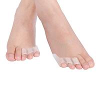 Yosoo Health Gear Pinky Toe Separators, 2 Pairs Gel Toe Protectors, Little Toe Toe Straighteners for Overlapping Toes, Curled Toes, Silicone Toe Spacers for Friction, Blister, Separation and