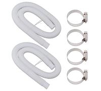 Yosoo Health Gear Pool Replacement Hoses with Clamps Fit for 300 330 530 1000 Gallon Pool Pump, 1.5 M Adjustable PVC Pump Hoses